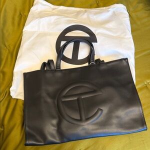 Telfar Black Tote Bag